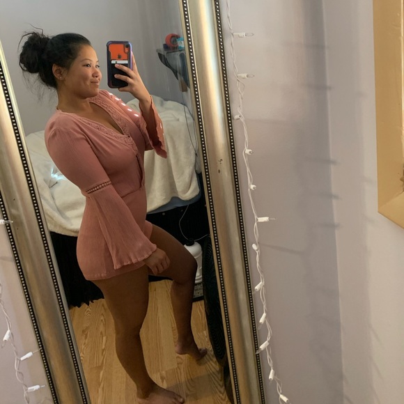 Forever 21 Dresses & Skirts - ❌SOLD❌ 
Forever 21 Crochet Bell Sleeve Romper